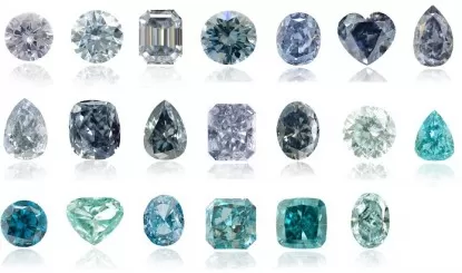 Blue diamond color scale