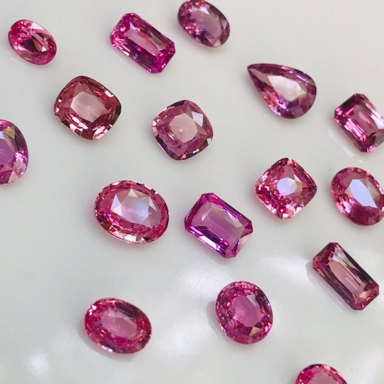 Pink sapphires