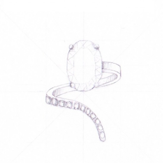 snake sapphire ring
