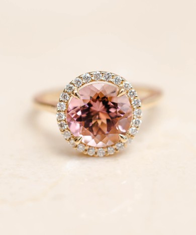 Signature Ring - Round Pink Tourmaline